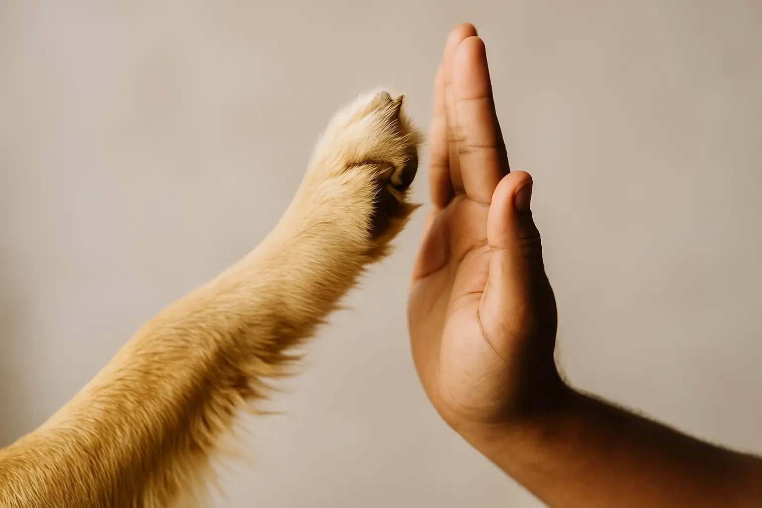 K9 & Human High Five