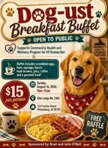 Dog-ust Breakfast Party